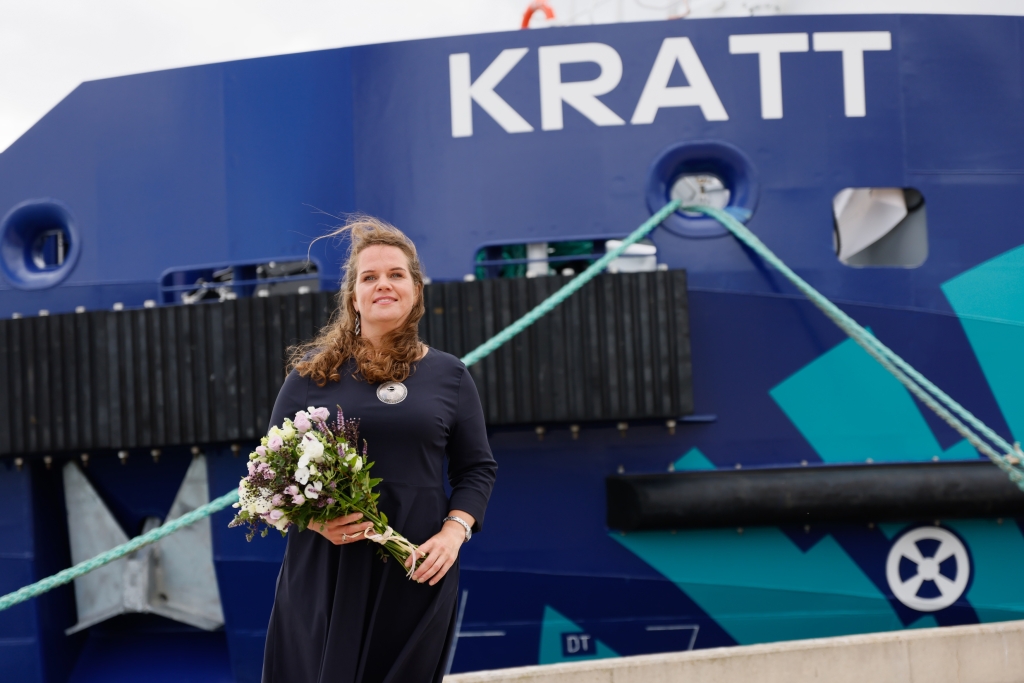Uue mitmeotstarbelise töölaeva KRATT ristimistseremoonia
